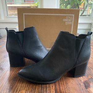 Almost new vegan leather boots